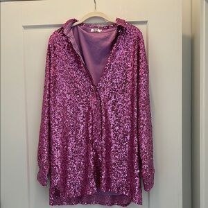 SLA The Label Pink Sequin Dress